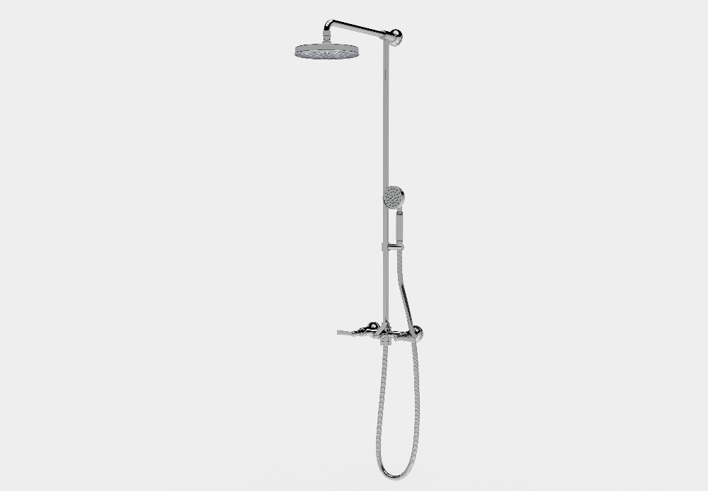  External shower set with shower head Ø200 and handset